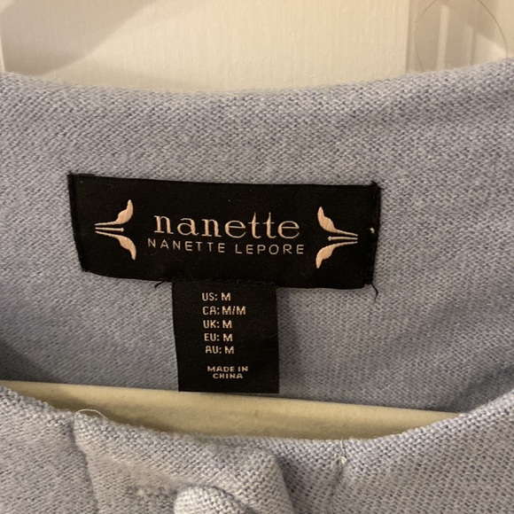 Nanette Lepore Blue Wool Coat M - Picture 2 of 7